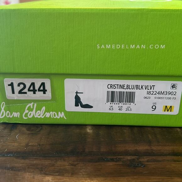 Sam Edelman Christine Two Tone Ankle Strap Block Heels Classic Modern NEW 9 - Picture 11 of 11